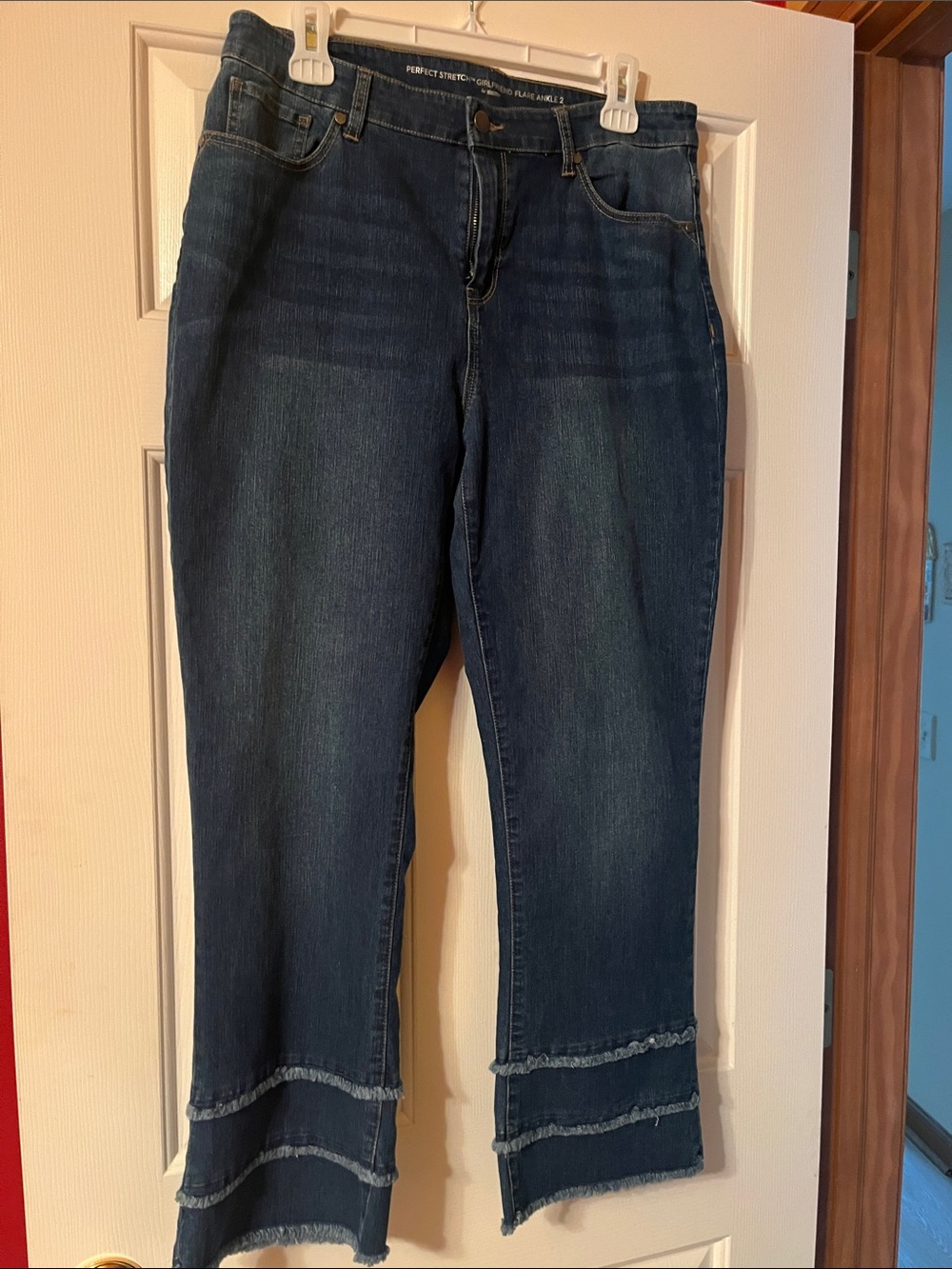 Chico’s Perfect Stretch Kick Flare Ankle Jeans Size 2